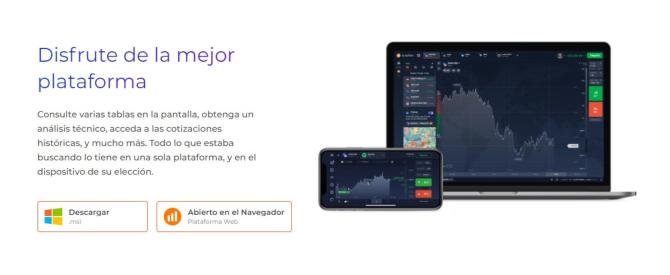 IQOption aplicación móvil